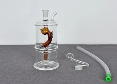 Fish Bubbler Glass Bong Fish Bubbler Glass Bong